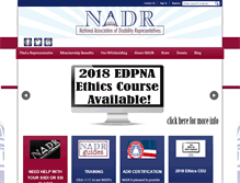 Tablet Screenshot of nadr.org